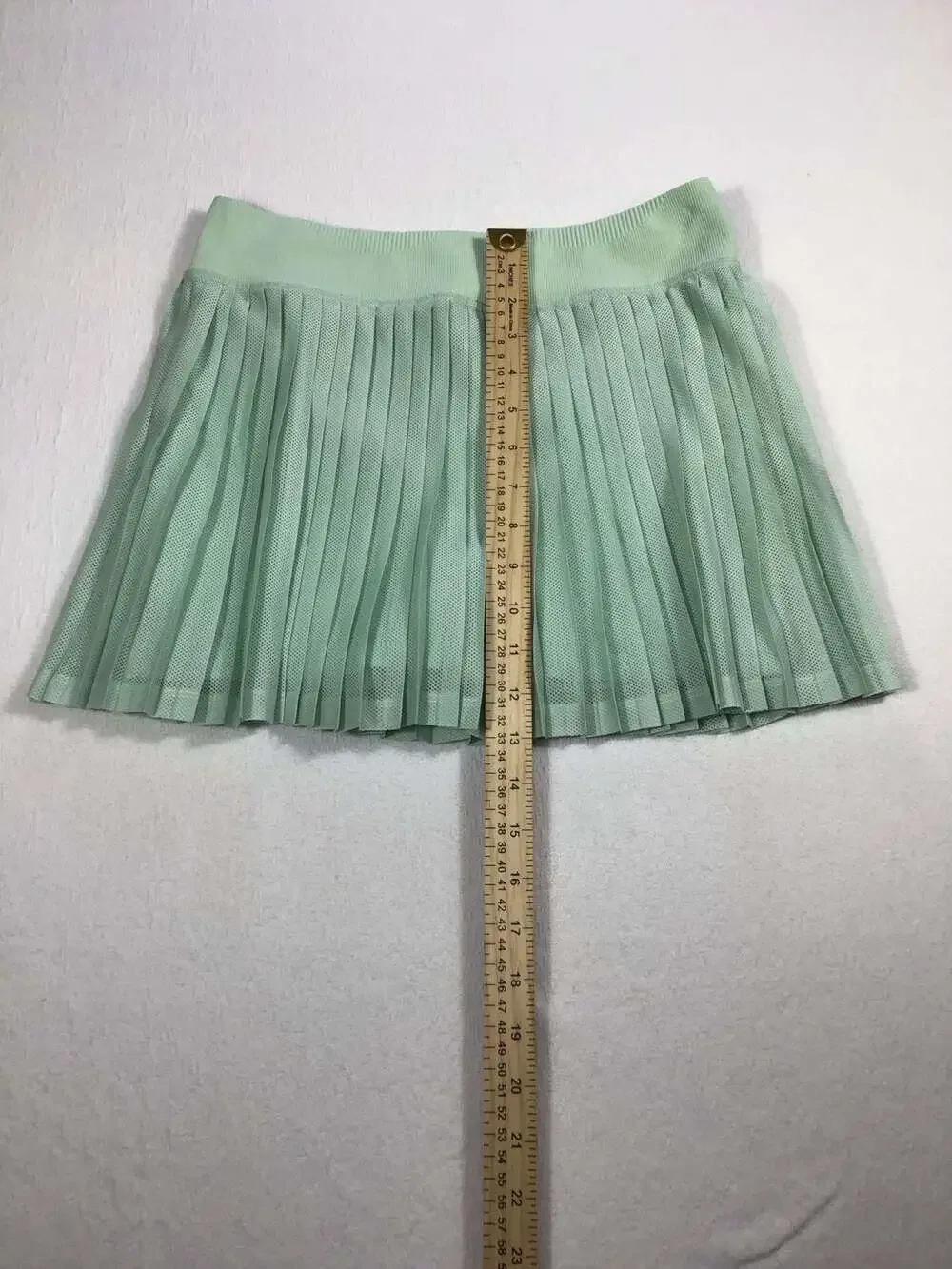 FP Movement Rally Pleated Mesh Miniskort M/L Mint Green Sporty Athletic - Picture 8 of 11